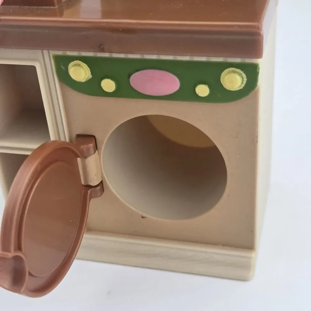 Fisher Price Loving Family Dollhouse Laundry Room Washer Dryer Iron (read)